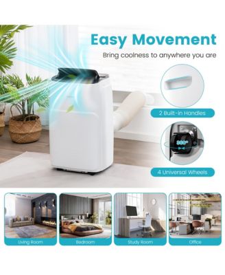  13,000 BTU Portable Air Conditioner with Cool, Fan, Heat & Dehumidifier