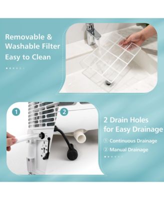  7100 BTU (10000 BTU ASHRAE) Portable Air Conditioner 3-in-1 AC Unit w/ Cool Dehum Fan Sleep Mode