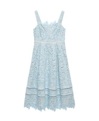  Women's Lace Full Skirt Midi Dress