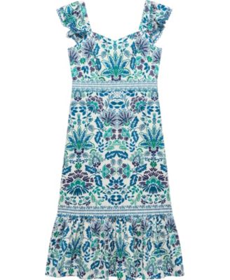  Women's Floral Printed Midi Dress