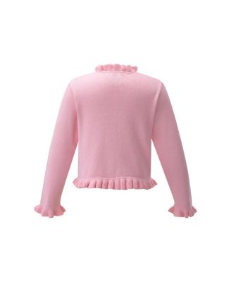 Girls' Eloise Pink Embroidered Cardigan - Baby, Little Kid, Big Kid