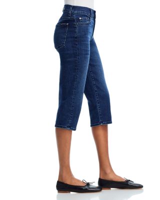 High Rise Cropped Slim Jeans in Soho Dark