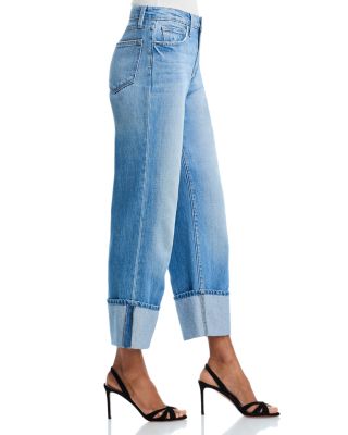 Leighton High Rise Cuff Stovepipe Jeans in Cristo