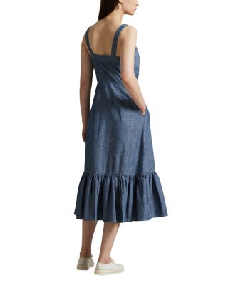 Chambray Buttoned Dress