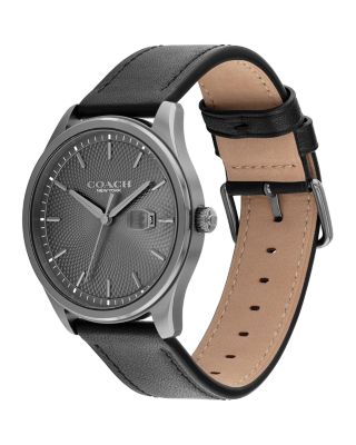 Oliver Leather Strap Watch, 41mm