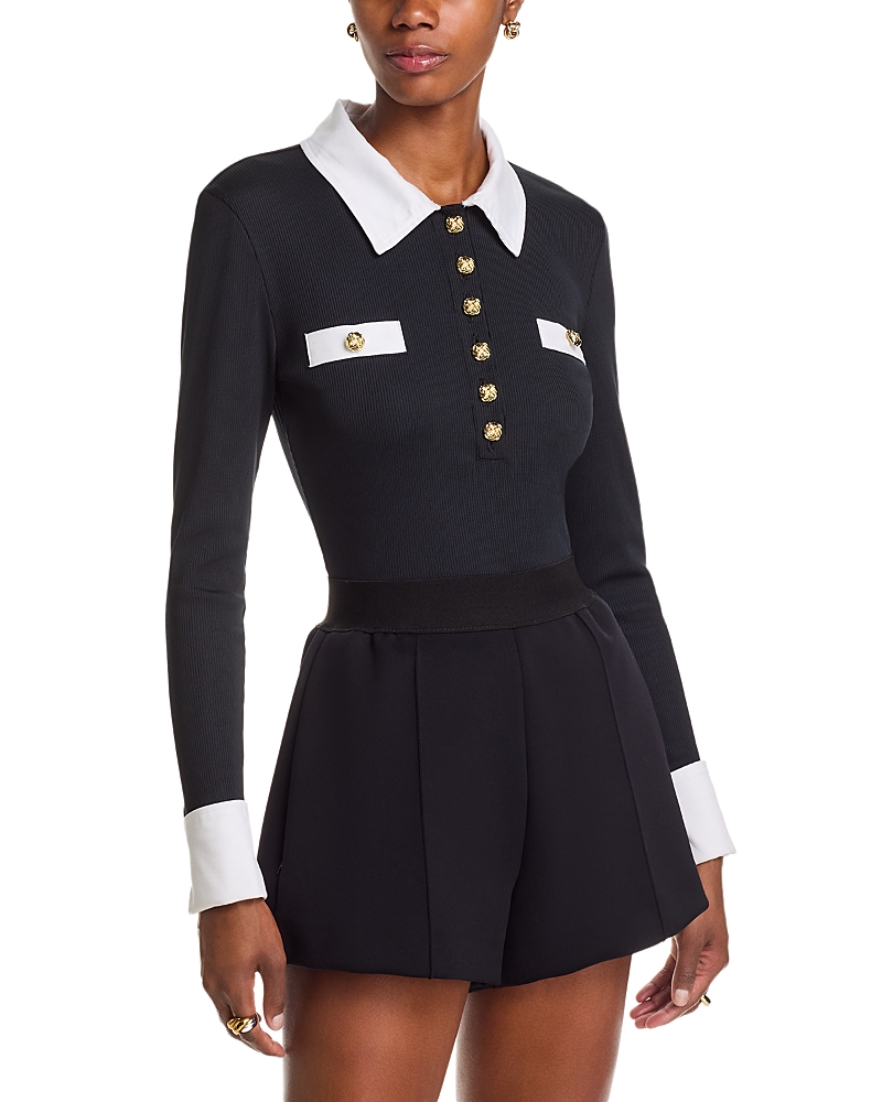 Generation Love Asher Poplin Top In Black