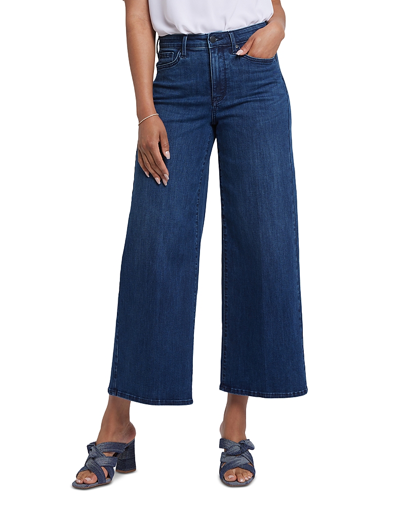 Nydj Brodi High Rise Wide Leg Ankle Jeans in Ibiza Blue