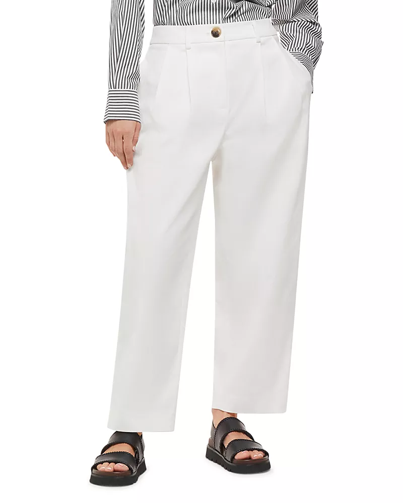 Whistles Petites Bethany Pleated Pants