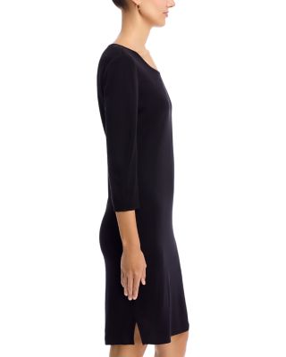 Scoop Neck 3/4 Sleeve Dress