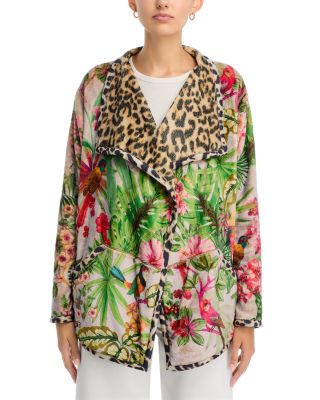Joan Wrap Printed Jacket