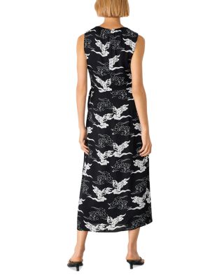 Cloud Tie Waist Midi Dress