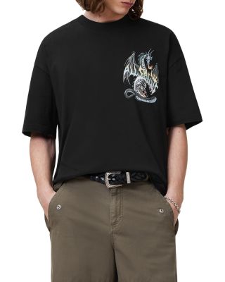Oversized Dragon Wave Graphic Tee