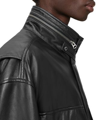 Halton Relaxed Fit Leather Jacket