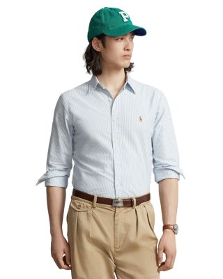 Polo Ralph Lauren - Classic Fit Long Sleeve Striped Cotton Oxford Button Down Shirt