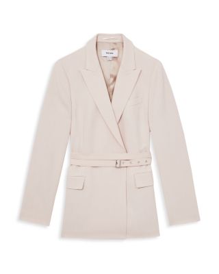 Single Breasted Belted Suit Jacket