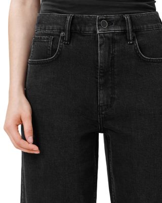 Sadie High Rise Ankle Barrel Jeans in Washed Black