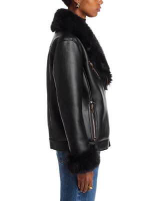 Walt Faux Shearling Moto Jacket