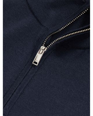 Slim Fit Quarter Zip Merino Wool Sweater