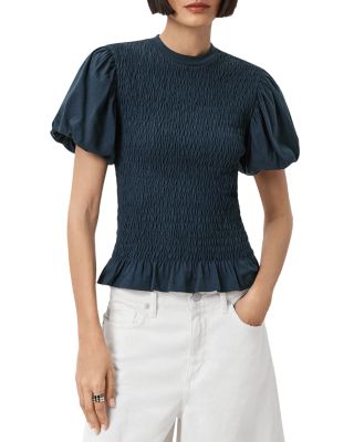 Dael Peplum Puff Sleeve Top