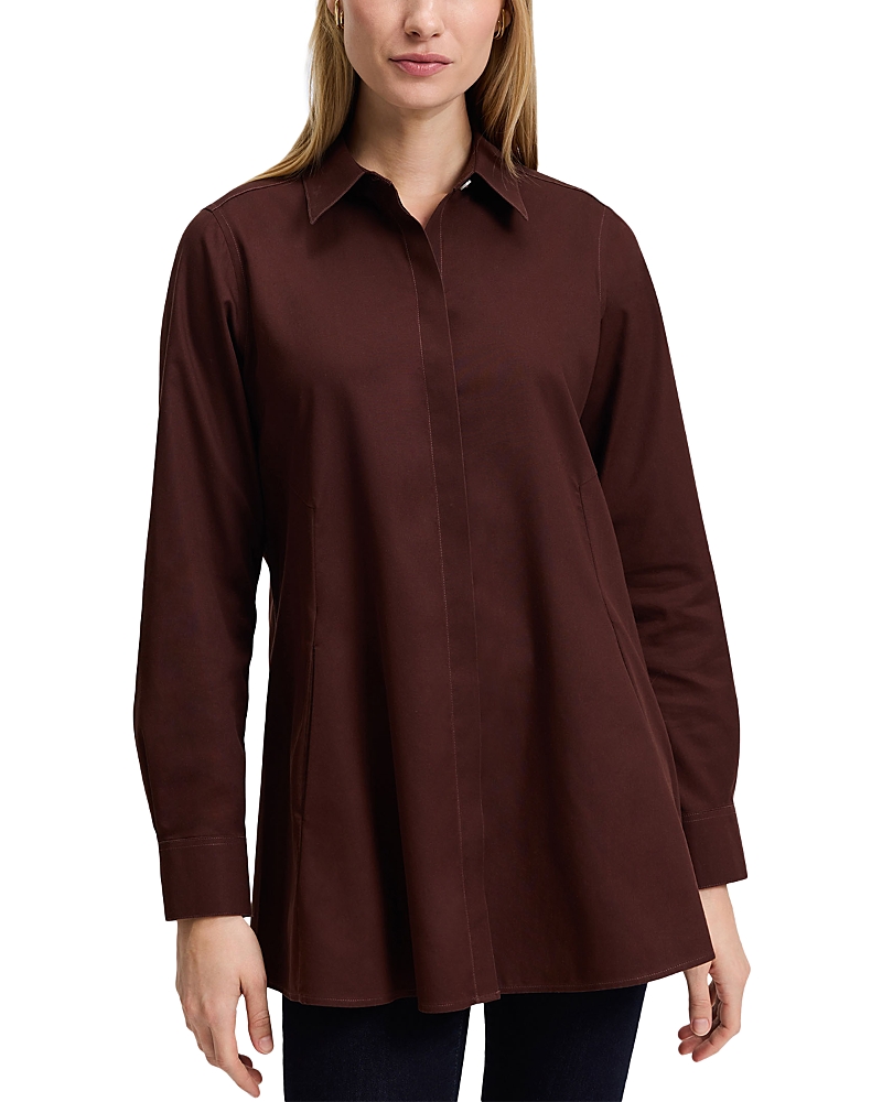 Foxcroft Cici Cotton Non-Iron Tunic Shirt