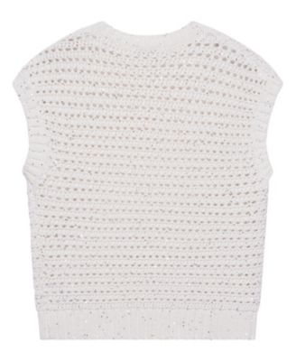  Women's Sequin Cotton Top