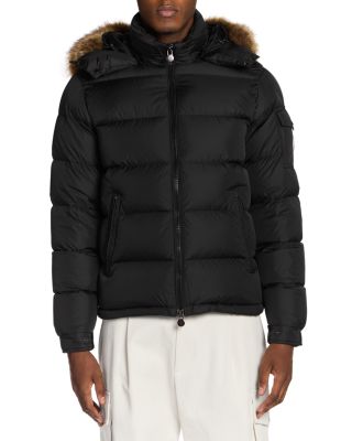 Mayaf Faux Fur Trim Hooded Down Puffer Jacket