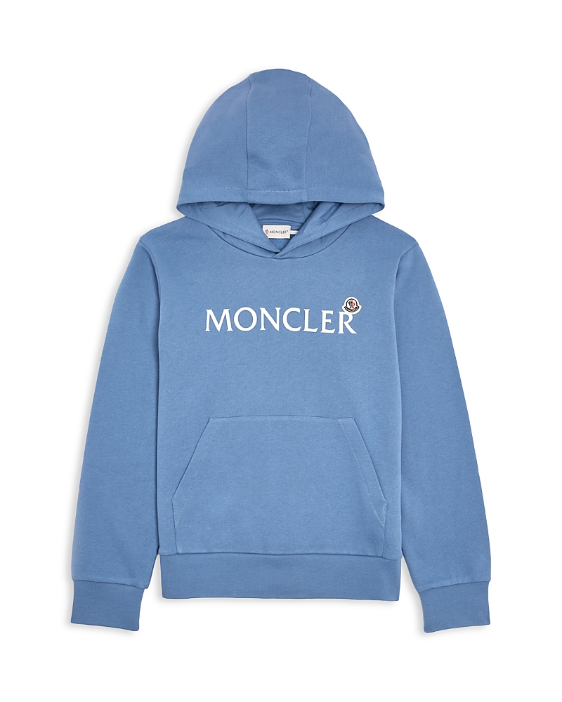 Moncler Boys' Logo Hoodie - Big Kid In Blue