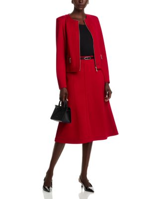 Slit Front A Line Skirt 