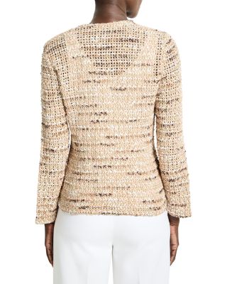 Tonal Mix Knit Jacket