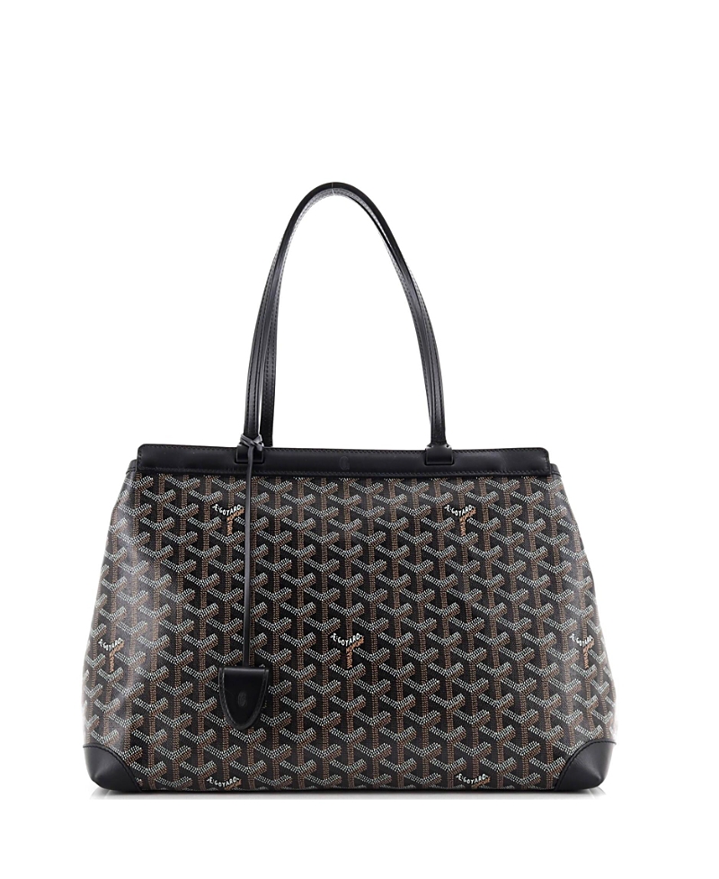Pre-owned Pre-owned Goyard Goyard Pm Bellechasse Bag Coated Canvas In Black