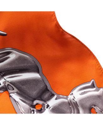 PM Silky City Bag Printed Silk and Leather