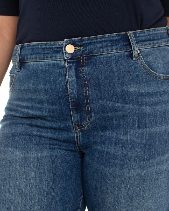 Stride High Rise Cropped Wide Leg Jeans Wabash