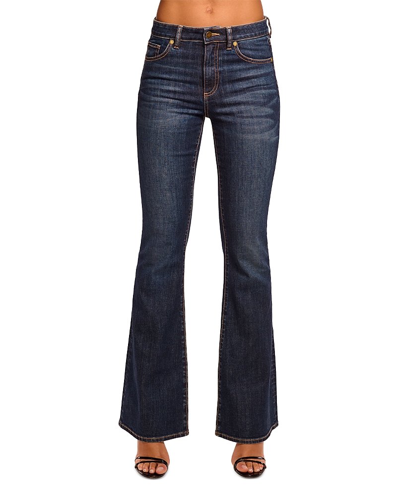 Ramy Brook Helena High Rise Flare Jeans in Dark Rinse