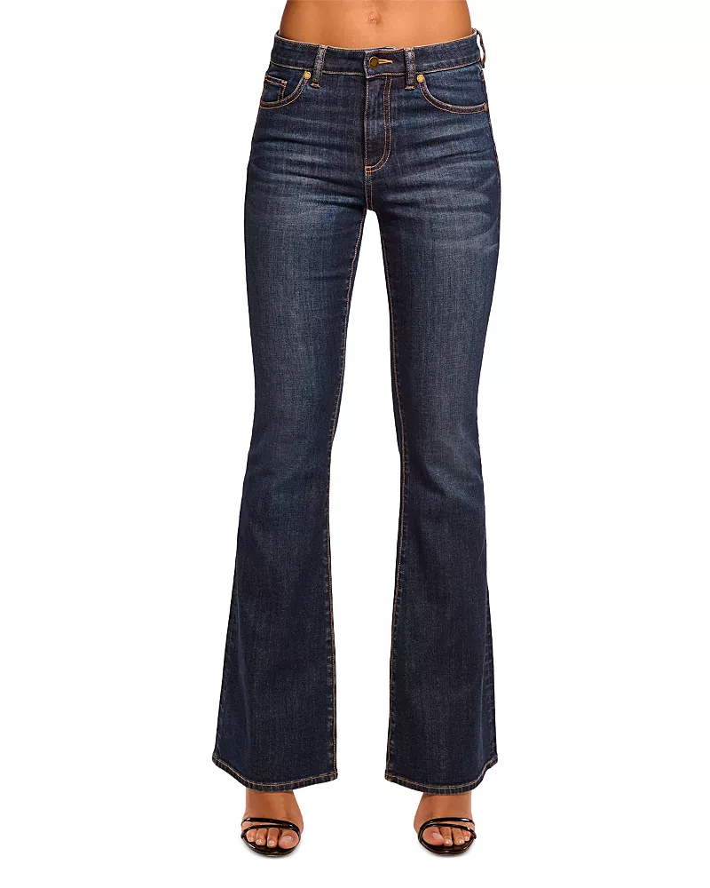 Ramy Brook Helena High Rise Flare Jeans in Dark Rinse