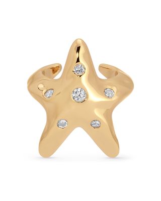 Pav&eacute; Starfish Luxe Ear Cuff  