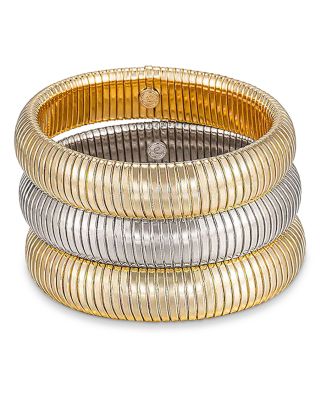 Flex Snake Chain Stretch Bracelet, Set of 3