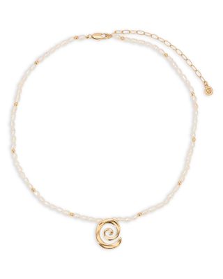 Ettika - Aura Swirl Cultured Freshwater Pearl Choker Necklace, 16"-19"