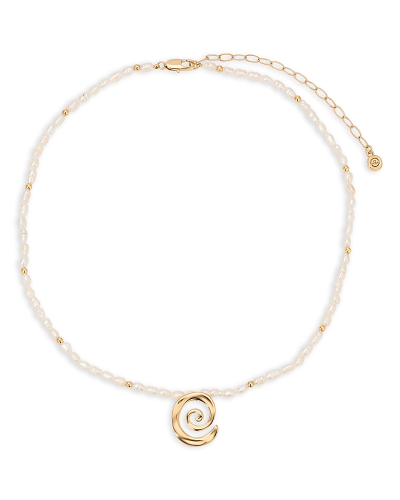Ettika Aura Swirl Cultured Freshwater Pearl Choker Necklace, 16