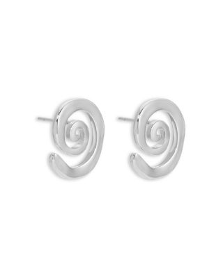 Aura Swirl Stud Earrings