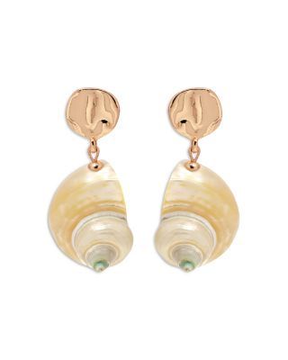Sunken Treasure Shell Drop Earrings