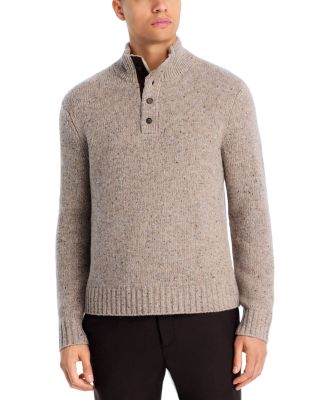Donegal Button Placket Wool & Cashmere Sweater - Exclusive
