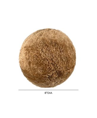  New Zealand Genuine Sheepskin Ball Pillow