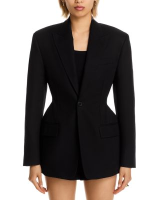 Single Breasted One Button Blazer