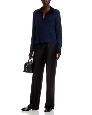 100% Cashmere Polo Neck Long Sleeve Pullover - Exclusive