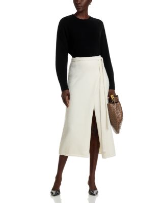 100% Cashmere Drop Shoulder Long Sleeve Crewneck Pullover - Exclusive