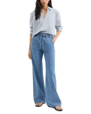 Dunford High Rise Wide Leg Jeans in Amethyst Forest