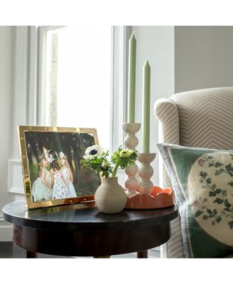 Lacquered Bobbin-Shaped Candlestick, Medium