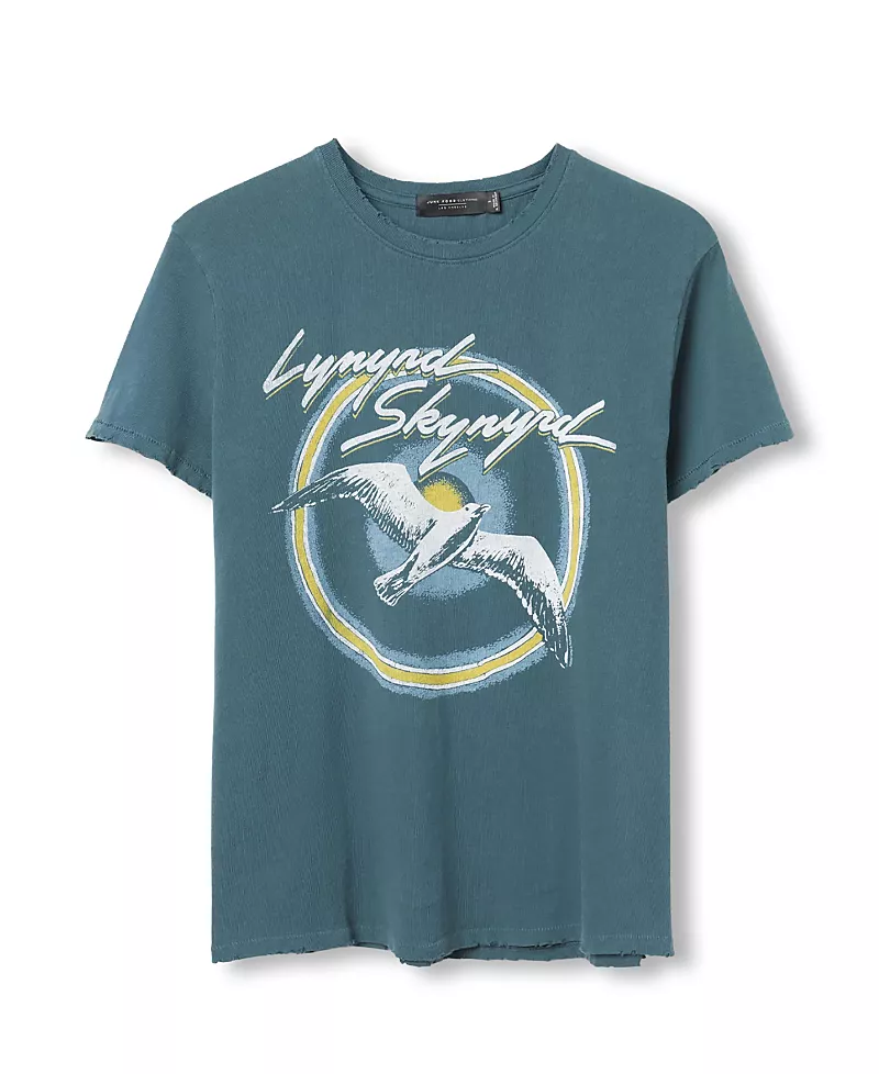 Junk Food Clothing Women's Lynyrd Skynyrd Bird Vintage Tee