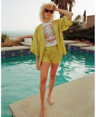  Women's Grateful Dead Winged Skull Flea Market Crop Tee