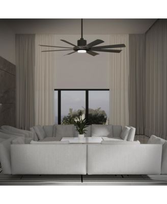 Fans Aura 60in Selectable 2700-3000-4000-5000K LED Indoor or Outdoor Smart Home Ceiling Fan